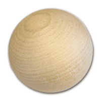 1" Wooden Round Ball